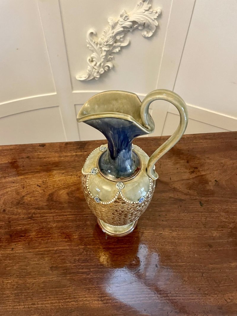 Antique Victorian Quality Doulton Lambeth Jug - Image 7